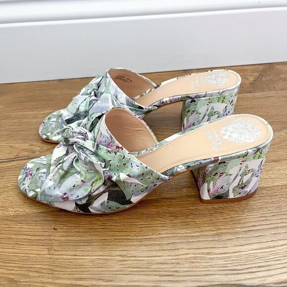 Vince Camuto Sharry Floral Heeled Bow Slides | Size 10M - Picture 8 of 10